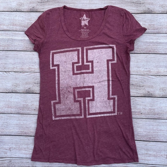 Chaser H TM  logo shirt size medium women’s Junior’s top short short sleeve - Picture 2 of 6